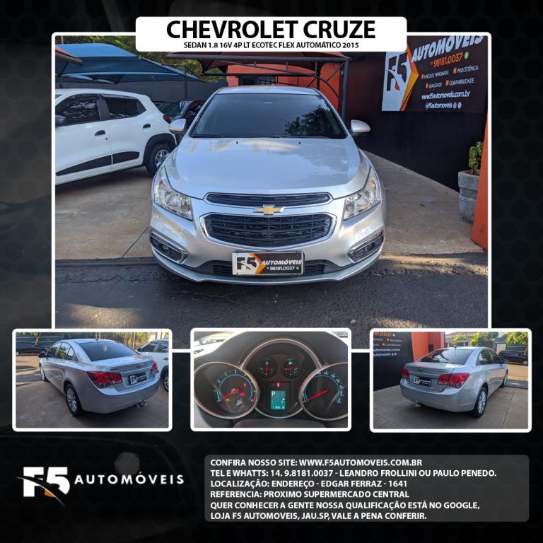 Chevrolet cruze Sedan 1.8 16v 4p Lt Ecotec Flex Automático 2015