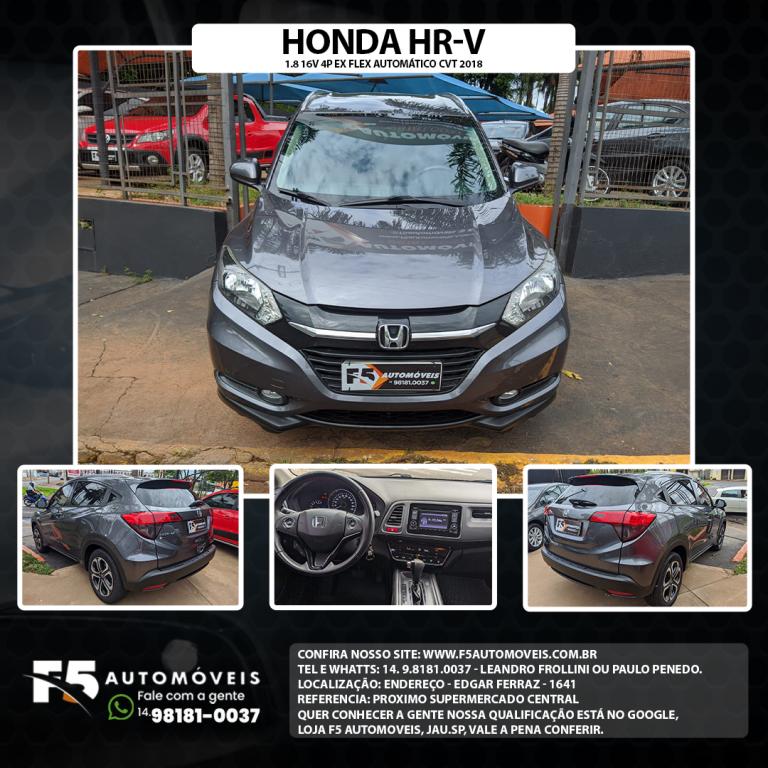 Honda hr-v 1.8 16v 4p Ex Flex Automático Cvt 2018