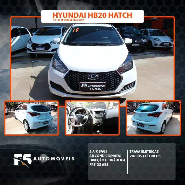Hyundai hb 20 Hatch 1.0 12v 4p Flex Unique 2019