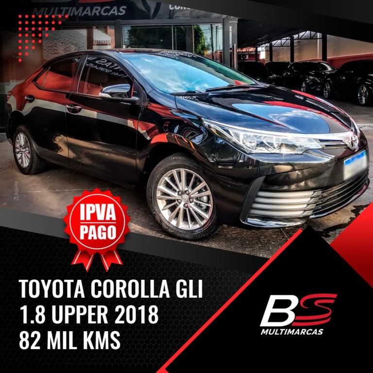 Toyota corolla 1.8 16v 4p Gli Upper Flex Automático 2018