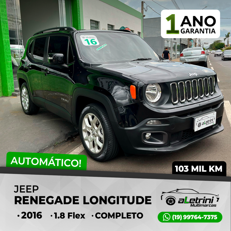 Jeep renegade 1.8 16v 4p Flex Automático 2016