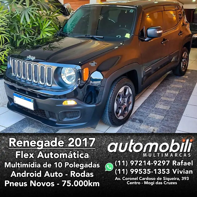 Jeep renegade 1.8 16v 4p Flex Automático 2017